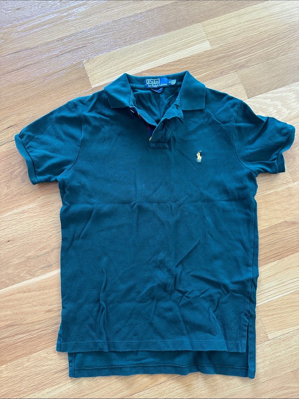 Ralph Lauren Polo Short-Sleeve Tunic in Dark Green with Gold Pony